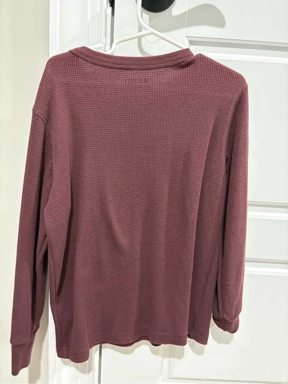 Old Navy Waffle Knit Long Sleeve Top - Plum
